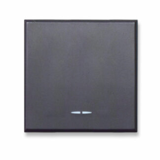 interruttore con gemma, tekla s44, colore grigio tekla, 1p 16ax illuminabile - finitura opaca - 2 mod. - AVE 445001/2