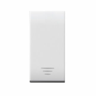 PULSANTE TASTO CON GEMMA DOMUS S44 COLORE RAL 9010 N.A. 1P 10A ILLUMINABILE FINITURA LUCIDA 1 MODULO - AVE 441005
