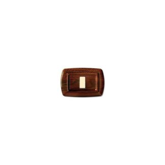 PLACCA TONDÓ 1 MODULO COLORE LEGNO SCURO ETN ECL2591LS - ELETTROCANALI ECL2591LS