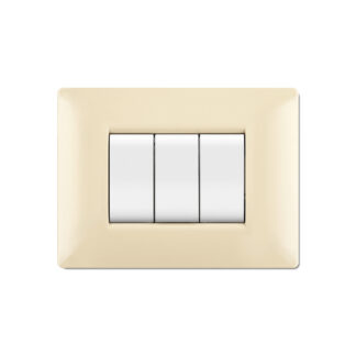 PLACCA MYLIFE Q 7 MODULI COLORE AVORIO ETN ECL2887A - ELETTROCANALI ECL2887A