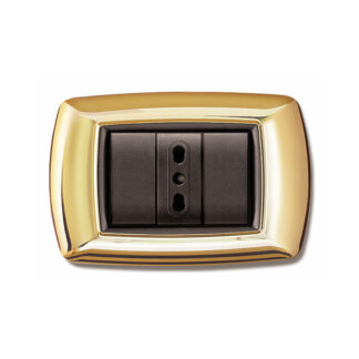 PLACCA MYLIF 3 MODULI COLORE ORO ECL2983OR - ELETTROCANALI ECL2983OR