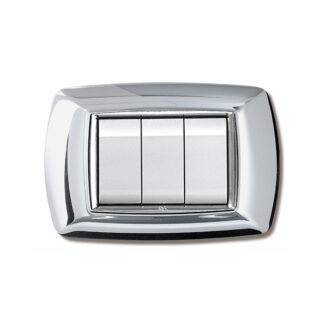 PLACCA MYLIFE 4 MODULI COLORE CROMO ECL2984CR - ELETTROCANALI ECL2984CR