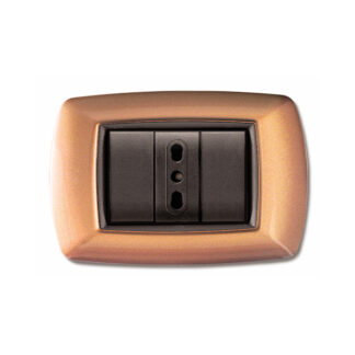 PLACCA MYLIFE 4 MODULI COLORE RAME ECL2984RM - ELETTROCANALI ECL2984RM