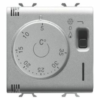TERMOSTATO - 230V ac 50/60Hz - 2 MODULI - TITANIO - CHORUSMART - GEWISS GW14705