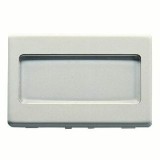 PULSANTE CON TARGA PORTANOME ILLUMINABILE 250V ac - NA 10A - 3 MODULI - SYSTEM WHITE - GEWISS GW20024