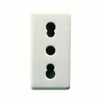 PRESA STANDARD ITALIANO 250V ac - 2P+T 16A BIVALENTE - P11-P17 - 1 MODULO - SYSTEM WHITE - GEWISS GW20203