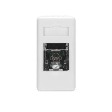 PRESA TELEFONICA - RJ11 - DOPPINO TWISTATO - MORSETTI A VITE - 1 MODULO - SYSTEM WHITE - GEWISS GW20251