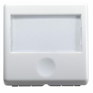 PULSANTE CON TARGA PORTANOME ILLUMINABILE 250V ac - NA 10A - 2 MODULI - SYSTEM WHITE - GEWISS GW20591