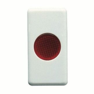 SPIA DI SEGNALAZIONE SINGOLA - 12/24/250V - ROSSO - 1 MODULO - SYSTEM WHITE - GEWISS GW20603