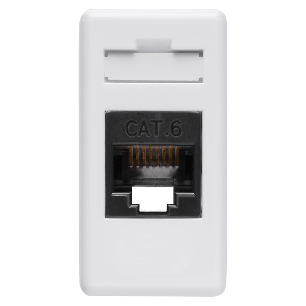 PRESA RJ45 - 4 COPPIE - CATEGORIA 6 - UTP - TOOLLESS - 1 MODULO - SYSTEM WHITE - GEWISS GW20684