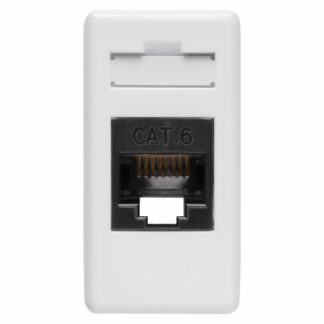 PRESA RJ45 - 4 COPPIE - CATEGORIA 6 - UTP - TOOLLESS - 1 MODULO - SYSTEM WHITE - GEWISS GW20685