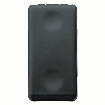 INTERRUTTORE UNIPOLARE 250V ac - 16AX - NEUTRO - 1 MODULO - SYSTEM BLACK - GEWISS GW21571