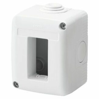 CONTENITORE PER APPARECCHI SYSTEM - PROTETTO - 1 POSTO - GRIGIO RAL 7035 - IP40 - GEWISS GW27001