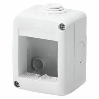 CONTENITORE PER APPARECCHI SYSTEM - PROTETTO - 3 POSTI - GRIGIO RAL 7035 - IP40 - GEWISS GW27003
