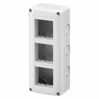 CONTENITORE PER APPARECCHI SYSTEM - VERTICALE PROTETTO - 6 POSTI - MODULO 2x3 - GRIGIO RAL 7035 - IP40 - GEWISS GW27022