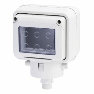 CONTENITORE PER APPARECCHI SYSTEM - STAGNO - 3 POSTI - FISSAGGIO TESTA PALO - GRIGIO RAL 7035 - IP55 - GEWISS GW27056