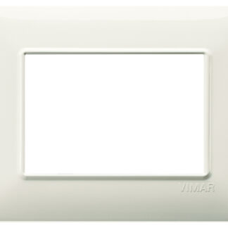 PLACCA 3 MODULI TECNOPOLIMERO COLORE AVORIO VIM 14653.02 - VIMAR 14653.02