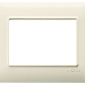 PLACCA 3 MODULI TECNOPOLIMERO COLORE BEIGE VIM 14653.03 - VIMAR 14653.03