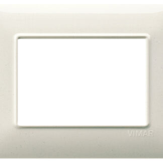PLACCA 3 MODULI TECNOPOLIMERO COLORE BIANCO GRANITO VIM 14653.06 - VIMAR 14653.06